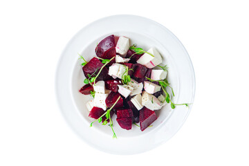 beet salad beetroot vegetable healthy meal food diet snack on the table copy space food background rustic