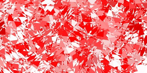 Light red vector pattern with polygonal shapes.