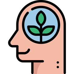 think green filled outline icon