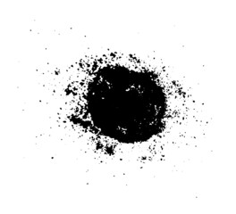 Round monochrome blot. Vector illustration