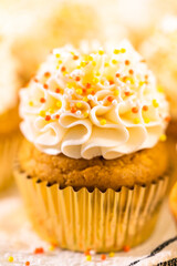 Obraz na płótnie Canvas Pumpkin spice cupcake