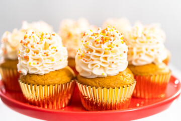 Pumpkin spice cupcake