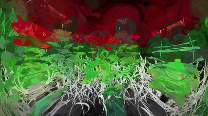 Wide Leaf Botanical 3D Rendering