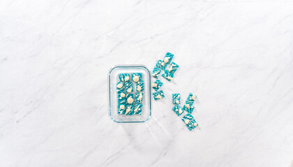 Mini mermaid chocolate bars
