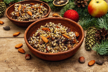 Traditional Christmas dish Kutya