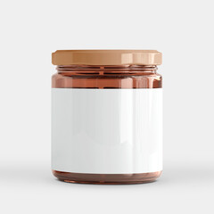 Peanut / Almond / Nut Butter Jar Mock-Up with empty white label