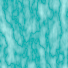 Turquoise abstraction with blurred patterns. Curves, vertical cracks. Marble texture on turquoise background.
