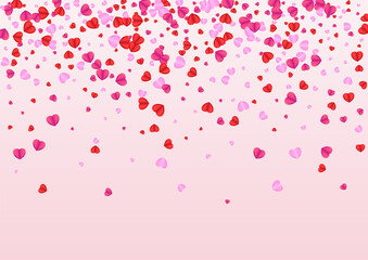 Fototapeta na wymiar Lilac Confetti Background Pink Vector. Romance Pattern Heart. Pinkish Romantic Texture. Tender Heart Abstract Illustration. Fond Shape Backdrop.
