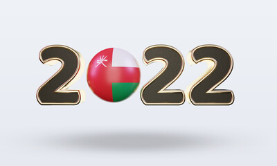 3d text 2022 Bahrain flag rendering front view
