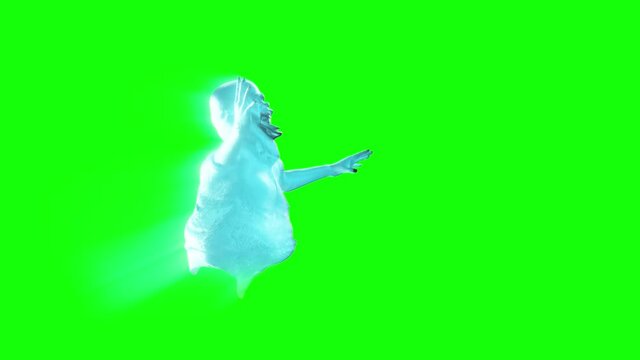 funny scary ghost render 3d