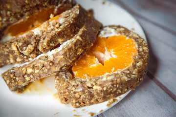 chocolate cake with orange