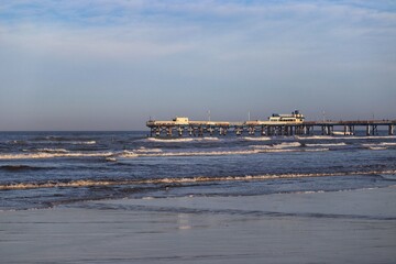 Fototapeta premium A beautiful landscape of Atlantida beach in Rio Grande do Sul, Brazil.