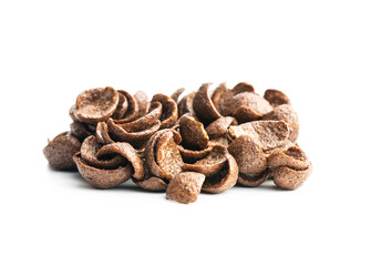 Obraz premium Sweet chocolate breakfast cereal flakes
