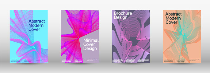 Creative fluid backgrounds from current forms to design a fashionable abstract cover, banner, poster, booklet.