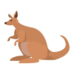 brown kangoroo illustration