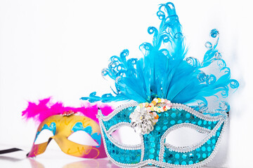 carnival mask isolated on white