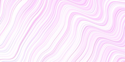 Light Purple, Pink vector background with bent lines.