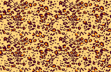 Seamless leopard fur pattern.