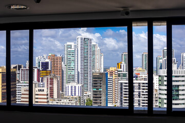 Fototapeta na wymiar Partial view of downtown Recife