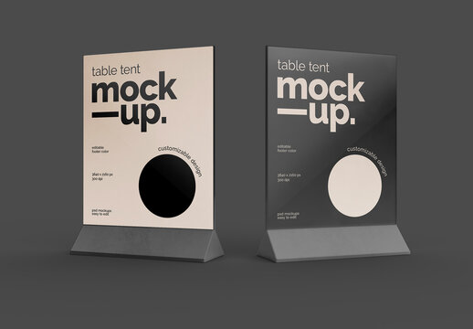 Table Tent Mockup