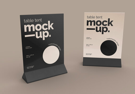 Table Tent Mockup