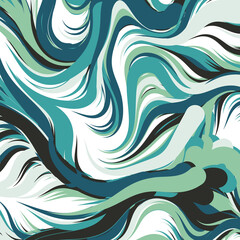 Fototapeta premium Abstract Perlin Noise Geometric Pattern generative computational art illustration