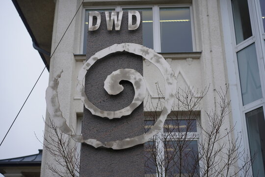 Der Deutsche Wetterdienst in Warnem&uuml;nde am 14.12.2021