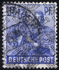 Postage stamps of the German Empire. Stamp printed in the German Empire. Stamp printed by German Empire.