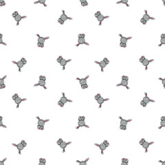 Easter pattern, Watercolor Easter ornament, Spring seamless print, Cute Easter bunny pattern, Cute bunny print, Cute spring background, Cute rabbit print, Hand-drawn hare background, Spring wrapping