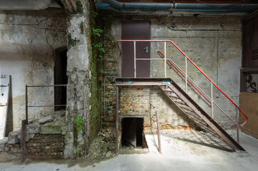 abandoned house in the old town