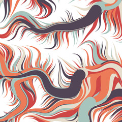 Abstract Perlin Noise Geometric Pattern generative computational art illustration