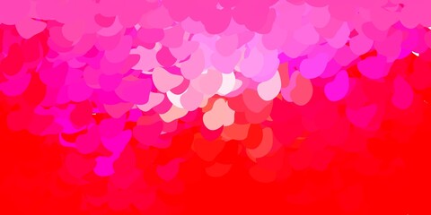 Light red vector texture with memphis shapes.