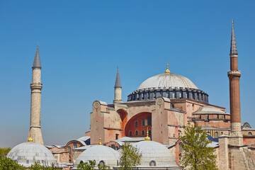 Fototapeta na wymiar Haghia Sophia in Istanbul Turkey.