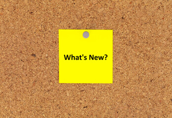 What's new? Paper question mark note.
