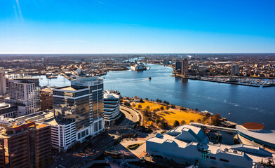 aerial view of norfolk 