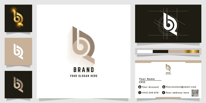 Letter bz or R monogram logo