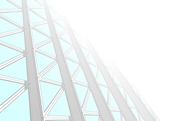 abstract architecture background digital 3d illustration