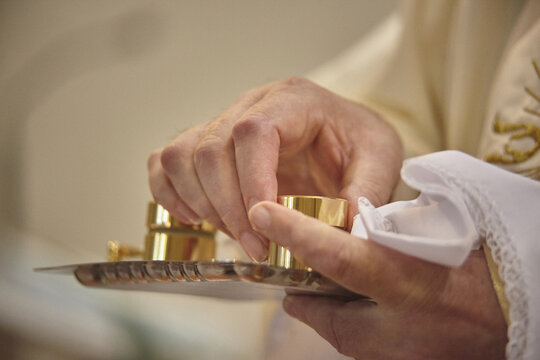 The oils for baptism.