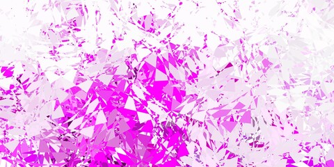 Obraz na płótnie Canvas Light purple, pink vector background with polygonal forms.