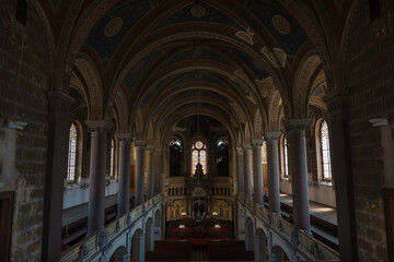 Fototapeta premium Plzen, Czech Republic, June 2019 - Internal view of the Great Synagogue 