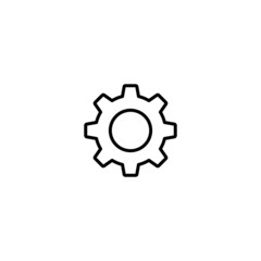 Gear icon, setting icon vector
