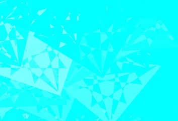 Light Blue, Green vector pattern with polygonal shapes.