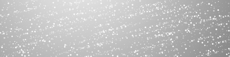 Random white dots Christmas background. Subtle fly