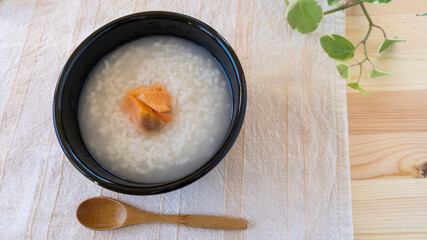 鮭のお粥 ”Japanese Rice porridge