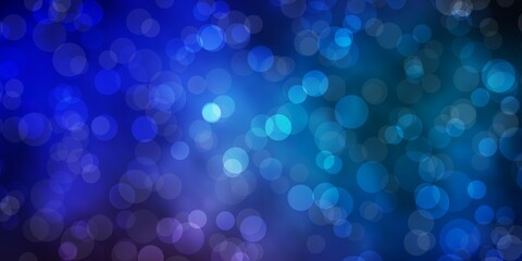 Light Blue, Red vector template with circles.