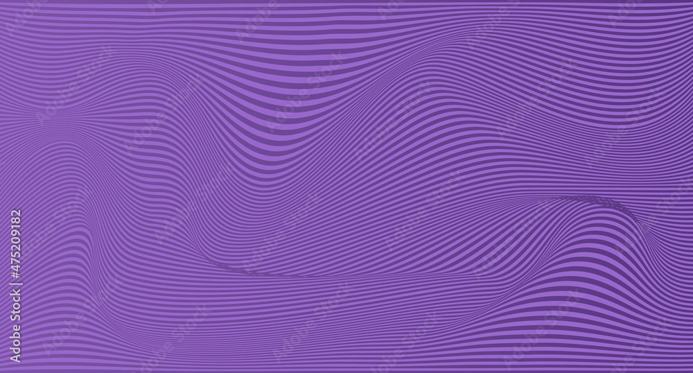 Wall mural Abstract wave lines pattern background and texture. Wavy lines texture. Vector illustration