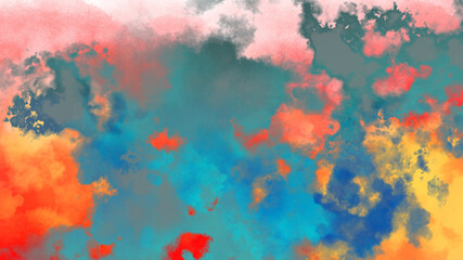 抽象　カラフル