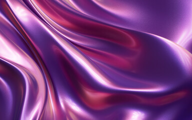 Purple smooth clothes, 3d rendering.