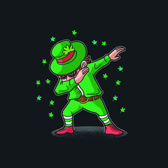Shamrock Saint Patricks Day Dabbing