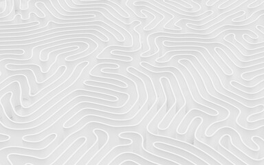 Abstract lines and curve lines, 3d rendering.
